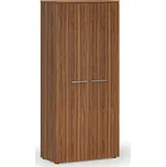 Šatní skříň s výsuvem PRIMO WOOD, 800 x 420 x 1781 mm, ořech