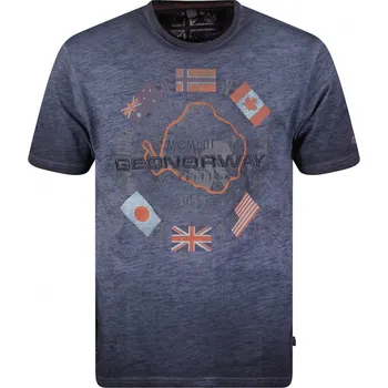 GEOGRAPHICAL NORWAY tričko pánské JIRKEL MEN XL tmavě modrá