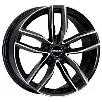 Alu kolo Alu kola MAK SARTHE, 19x8 5x112 ET42, černá lesklá + leštění