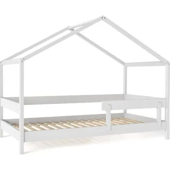 Dětská postýlka Domečková postýlka Hutte 160x80 BÍLA Yappykids