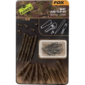 Fox International Fox Edges Camo Slik Lead Clip Kit size 10 (CAC779)