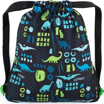 Školní sáček BAGMASTER, Pytlík na přezůvky SHOES VEGA 22 B - Dinosauři