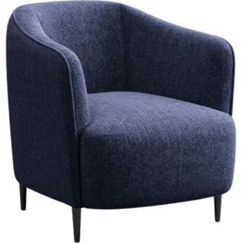 Křeslo Modré čalouněné křeslo Ghado Galbe