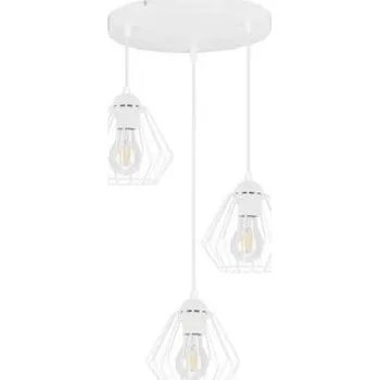 Lustr na lanku CEED 3xE27/60W/230V bílá