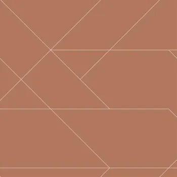 Tapeta Geometrická vliesová tapeta na zeď, hnědá, 139373, Bloom, Esta Home
