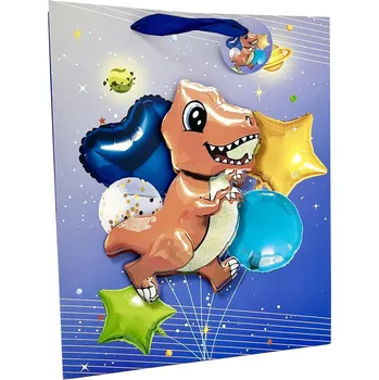 Dárková taška Giftee Dárková taška 3D T-Rex 26x33 cm