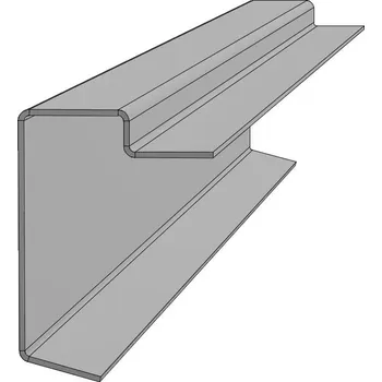Stavební profil Profil rámový obvodový 110/15/2,5/2500;ocel přírodní