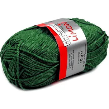 Příze Bavlněná pletací příze Limone 50 g - 14 (036) zelená tmavá