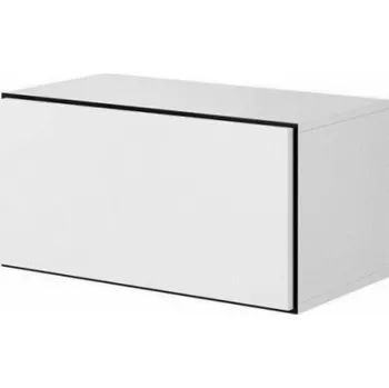 Obývací stěna Cama obývací sestava nábytku ROCO 19 (4xRO3 + 4xRO6) bílá/černá/bílá