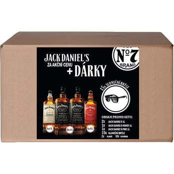 Whisky Jack Daniel's Jack Daniel's set 4x 1l + sluneční brýle