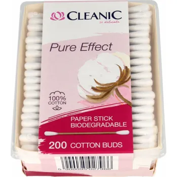 Vatová tyčinka Vatové tyčinky Cleanic Cleanic Pure Effect 1 balení - 200 ks