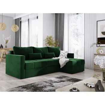 Sedací souprava Rozkládací rohová sedačka SATIMA zelená