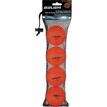 Florbalový míček Bauer Míček Warm Orange - 4 ks