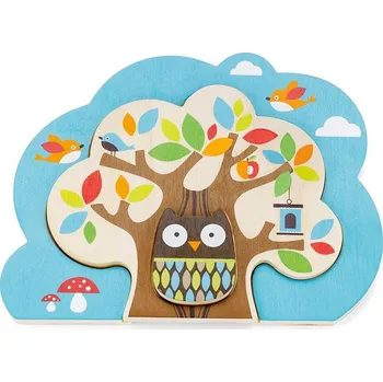 Puzzle Skip hop Puzzle-kamarádi ze stromu, dřevo