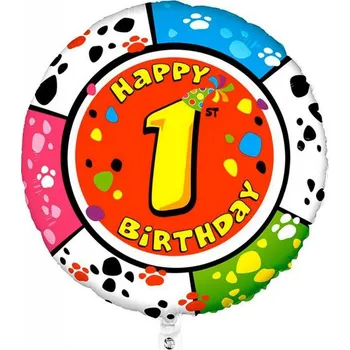 Balónek Grabo Kulatý fóliový nafukovací balónek Animaloons Pes 1