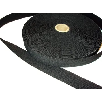 Textilní guma Guma plochá 25mm černá