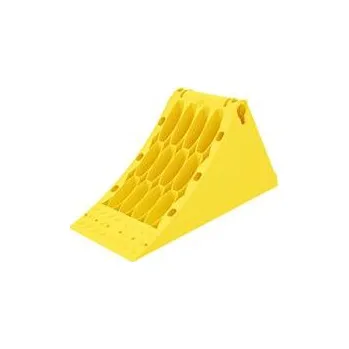 Zajišťovací klín kola Zakládací klín G46 | 383x160x190 - R460 | Žlutý plast