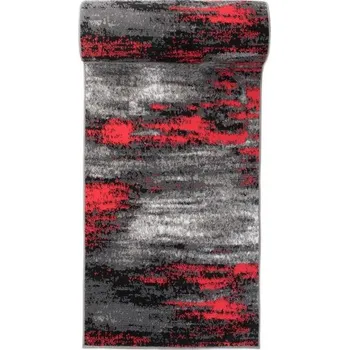 Koberec Běhoun MAYA Z905E ESM černý / červený / šedý