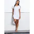 Dámské šaty Mantis Dámské tričkové šaty M99 bílé, S