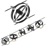 Paulmann 94440 - SADA 5xGU5,3/10W Bodové svítidlo CARDAN 230V černá