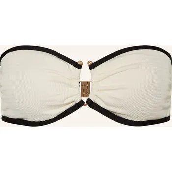 Dámské spodní prádlo Seafolly Dámské Bandeau Bikiny Beach Bound, krémová / černá, 40