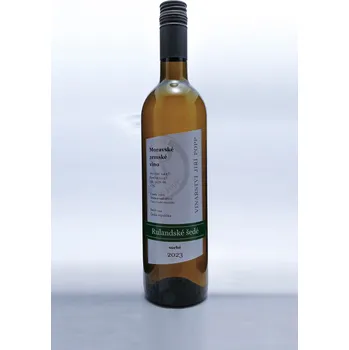 Víno Rulandské šedé 2023, moravské zemské víno, Jiří Popp, suché