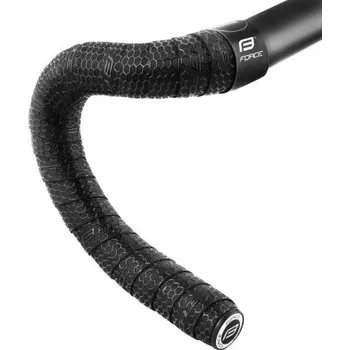 omotávka na kolo omotávka FORCE EVA černá+černý silikon.potisk - Černá + černý potisk