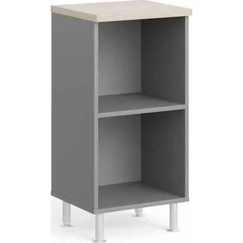 Šatní skříň Nízká skříň Manager LUX 45 x 43 x 93 cm, akát světlý / šedá