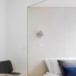 HAY Nástěnné světlo Noc Wall Button, bílé, kov, E14 bílá 1 x 5,5 W LED - Doprava zdarma