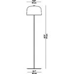 Luceplan Zile stojací lampa, bílá matná matná bílá 1 x LED - Doprava zdarma