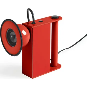 Lampička Stilnovo Minibox LED stolní lampa, červená - Ø stínidla 10,3 cm; podstavec - šířka 4,5 cm, vyložení 13,5 cm; délka kabelu 200 cm červená (RAL 3000) 1 x 8,5 W LED - Doprava zdarma