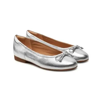 Dámské baleríny Clarks Baleríny Fawna Lily 26176380 Stříbrná 37_5
