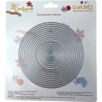 Creatissimo - vyřezávací šablona Kruh 18 ks 146 mm