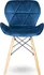 Jídelní židle Sky jídelní židle skandinávský styl 4 ks modré/světlý buk