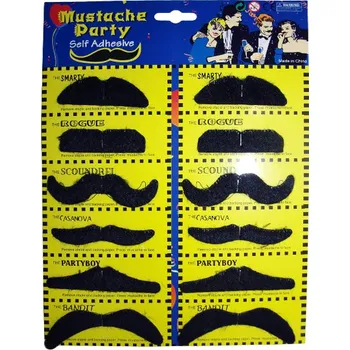 Karnevalový doplněk kníry sada