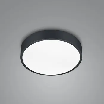 Trio Lighting Stropní svítidlo LED Waco, CCT, Ø 31 cm, černá matná LED 28 W celkem - Doprava zdarma