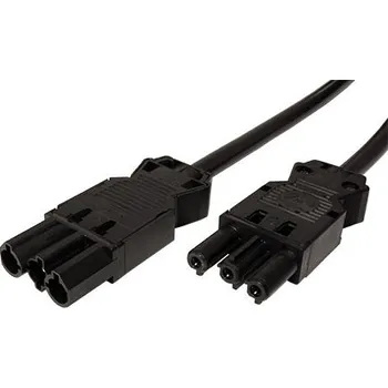 Napájecí kabel BACHMANN Kabel síťový prodlužovací GST18(M - F), 1,5mm2, 1m, černý (375.081) - 19.07.0979