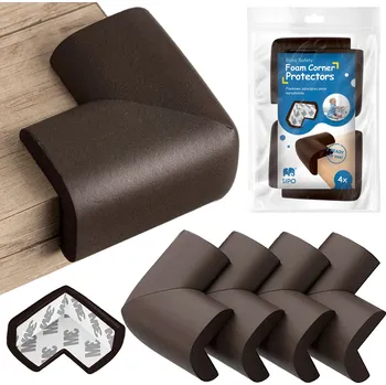 Dětská zábrana Sipo pěnová ochrana rohů - tvar L 4 kusy Černá