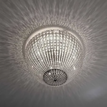 Marchetti Stropní světlo Helios Ø 50 cm transparentní, nikl leštěný 60 W - Doprava zdarma