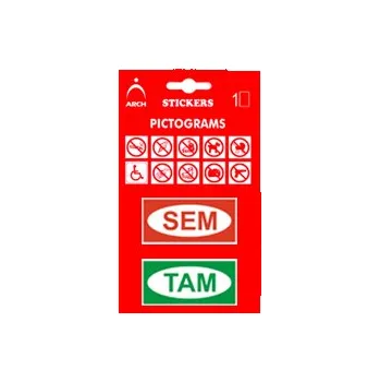 Informační tabulka Samolepka piktogram - SEM + TAM