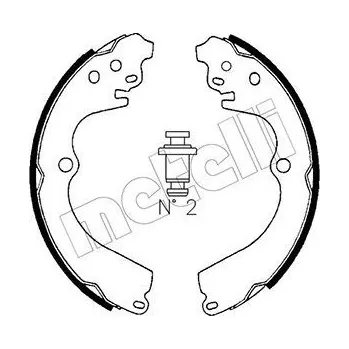 Brzdový systém Sada brzdových čelistí METELLI 53-0383