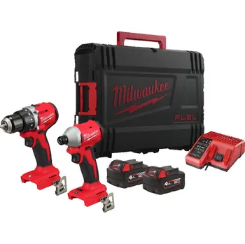 Sada nářadí MILWAUKEE Sada aku nářadí M18 BLCPP2B-402C, 2x4.0Ah