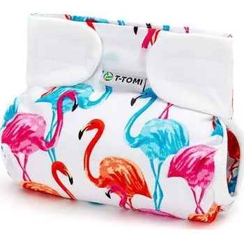 Plenkové kalhoty T-TOMI Ortopedické abdukční kalhotky - suchý zip, flamingo 5-9 kg