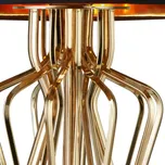 Searchlight Stolní lampa Ethan základna mramor stínidlo textil - výška stínidla 26 cm; délka kabelu 180 cm černá, zlatá 1 x 60 W - Doprava zdarma