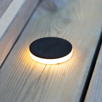 Lampička Markslöjd Garden 24 Decklight černá 3W boční Ø6cm - Délka kabelu 2 x 30 cm černá, matná LED 3 W celkem - Doprava zdarma
