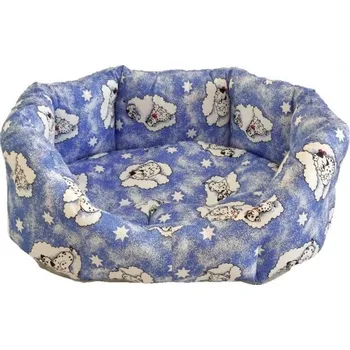 Pelíšek pro psa Pelech pro psa - modrý pejsek - 45 x 30 cm