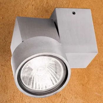 Lampička Orion Bodové svítidlo Zarina, kovové, 10 cm vysoké, otočné, GU10 hliníkový mat 1 x 50 W