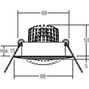 Lampička BRUMBERG BB13 bodovka dim2warm RC dim bílá lesklá lesklá bílá 1 x 6 W LED - Doprava zdarma