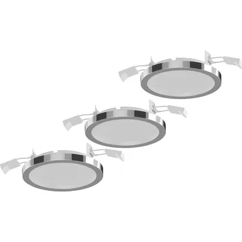 Lampička Lightme vestavné světlo Aqua Pur Ø11cm 3ks chrom 3 x 6 W LED - Doprava zdarma