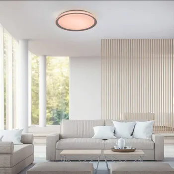 Lampička LOLA Smart LED stropní svítidlo LOLAsmart Kari stříbrný, opálový LED celkem 37 W - Doprava zdarma